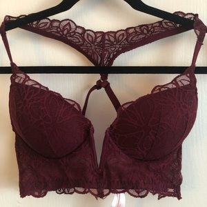 PINK sexy bustier bralette